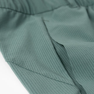 detail view of the fabric of the ciele athletics CCPants unisex running pants from the Lifestyle Edition collection, in silver pine color