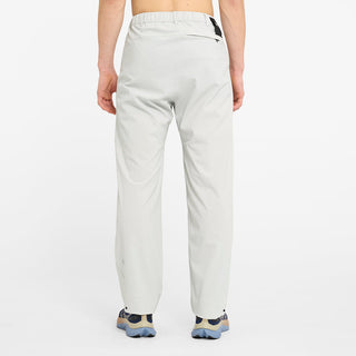 back view of ciele athletics CCPants unisex running pants from the Lifestyle Edition collection, in light grey color, on a model