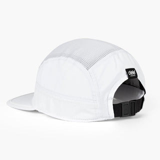 back view of the ciele athletics GOCap unisex running hat in ghost color