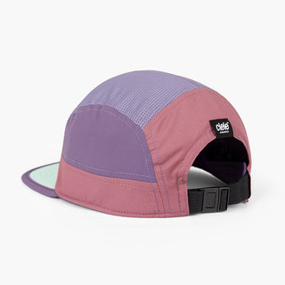back view of the ciele athletics GOCap unisex running hat in deco rose color