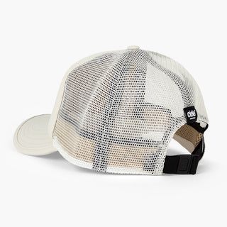 back view of the ciele athletics TRLCap unisex running hat with a curved brim in rainy day color