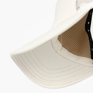 underbrim view of the ciele athletics TRLCap unisex running hat with curved brim in rainy day color