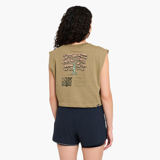 ciele athletics - ORTank Cropped - The Running Tree - Canvas - 2